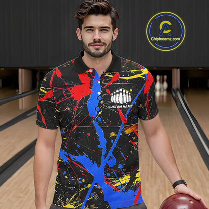 Personalized Colorful Bowling Shirts For Men And Women, Custom Name Bowling Team Jerseys IPHW6181