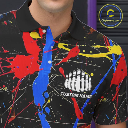 Personalized Colorful Bowling Shirts For Men And Women, Custom Name Bowling Team Jerseys IPHW6181