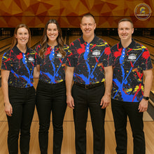 Load image into Gallery viewer, Personalized Colorful Bowling Shirts For Men And Women, Custom Name Bowling Team Jerseys IPHW6181