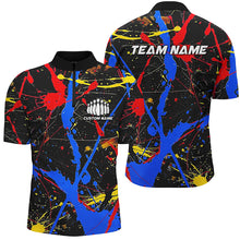 Load image into Gallery viewer, Personalized Colorful Bowling Shirts For Men And Women, Custom Name Bowling Team Jerseys IPHW6181