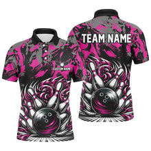 Load image into Gallery viewer, Custom Multi-Color Strike Bowling Shirts For Men And Women, Bowling Ball And Pins Bowling Team Jerseys IPHW5932