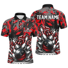 Load image into Gallery viewer, Custom Multi-Color Strike Bowling Shirts For Men And Women, Bowling Ball And Pins Bowling Team Jerseys IPHW5932