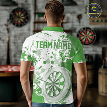 Load image into Gallery viewer, Custom Green Splatter Dartboard Darts Team Shirt For Men, Dart League Jerseys For Players IPHW10598