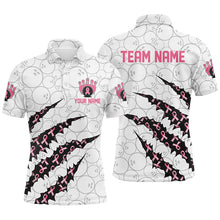 Load image into Gallery viewer, Custom Breast Cancer Pink Ribbon Bowling Shirts For Men, Breast Cancer Awareness Team Jersey IPHW7045