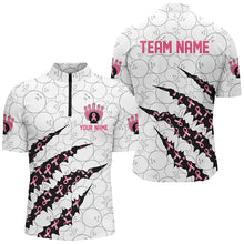 Load image into Gallery viewer, Custom Breast Cancer Pink Ribbon Bowling Shirts For Men, Breast Cancer Awareness Team Jersey IPHW7045