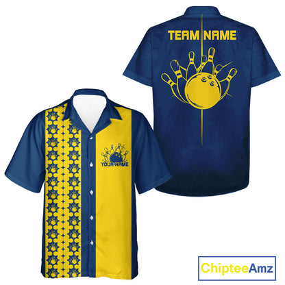 Custom Classic Retro Bowling Team  Shirt, Vintage Style Bowlers Outfits IPHW10073