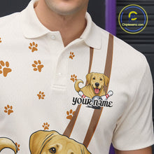 Load image into Gallery viewer, Custom Funny Labrador Retriever Dog Men Bowling Team Shirt, Dog Lovers Bowling Uniform IPHW10208
