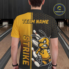 Load image into Gallery viewer, Custom Strike Bee Bowling Polo Shirts For Men, Bee Bowling Team Bowlers Outfit IPHW9047