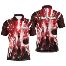 Load image into Gallery viewer, Custom Multi-Color Bowling Ball And Pins Bowlers Shirts For Men And Women, Bowling League Style Shirts For Team IPHW6589