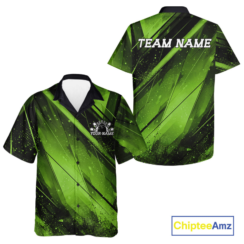 Green and black sports jersey with 'Team Name' text on a white background, featuring Chiptee Amz branding.