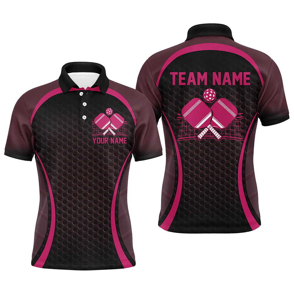 Custom Pink Pickleball Shirts For Men, Men'S Pickleball Outfit Pickleball Team Shirts IPHW7443
