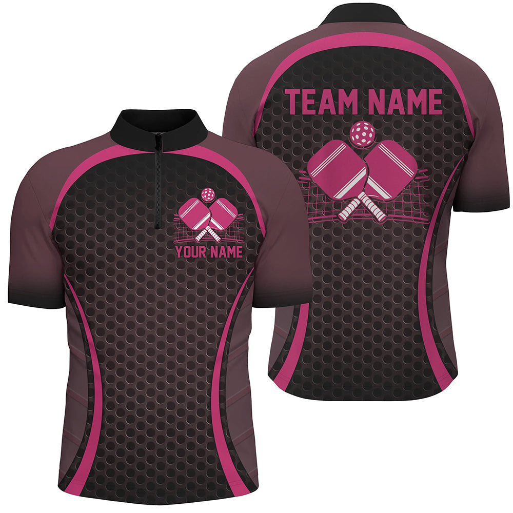Custom Pink Pickleball Shirts For Men, Men'S Pickleball Outfit Pickleball Team Shirts IPHW7443