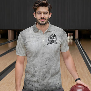 Custom Vintage Viking Dragon Bowling Polo Team Shirts For Men, Celtic Bowling Shirt IPHW8586