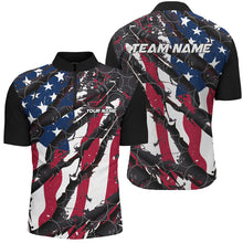 Load image into Gallery viewer, American Flag Custom Bowling Team Shirts For Men And Women, Patriotic Bowling Team Jerseys IPHW6485