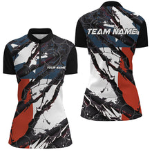 Load image into Gallery viewer, Texas Flag Custom Bowling Team Shirts For Women, Patriotic Bowling Team Jerseys IPHW6486