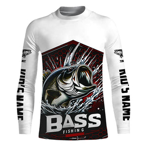 Custom Largemouth Bass Fishing Jerseys, Bass Long Sleeve Tournament Fishing Shirts For Men And Women IPHW5824