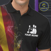 Load image into Gallery viewer, Custom Smoke Arizona Flag Bowling Men Team Shirts, Patriotic Arizona Bowling Jerseys IPHW10627