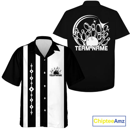 Custom Classic Vintage Bowling Team Shirts, 50S Retro Bowling Button Up ShirtIPHW10871