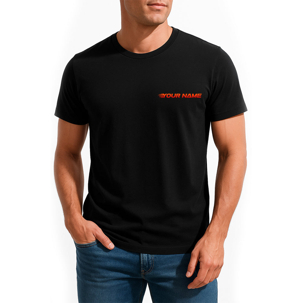 Custom Fire Flame Dragon Bowling T-Shirts For Men, Fierce Team Uniform IPHW9063