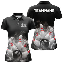 Load image into Gallery viewer, Custom Smoke Bowling Shirts For Women, Bowling Uniform Team Bowling Jerseys IPHW7373