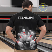 Load image into Gallery viewer, Custom Smoke Bowling Shirts For Men, Bowling Uniform Team Bowling Jerseys IPHW7373
