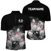 Load image into Gallery viewer, Custom Smoke Bowling Shirts For Men, Bowling Uniform Team Bowling Jerseys IPHW7373