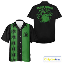 Load image into Gallery viewer, Custom Retro 50S Christmas Bowling Button Up Shirts, Vintage Xmas Bowling Shirt IPHW10105