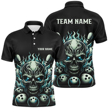 Load image into Gallery viewer, Multi-Color Custom Skull Bowling Shirts For Men And Women, Unisex Flame Bowling Team Shirts For Bowlers IPHW5926