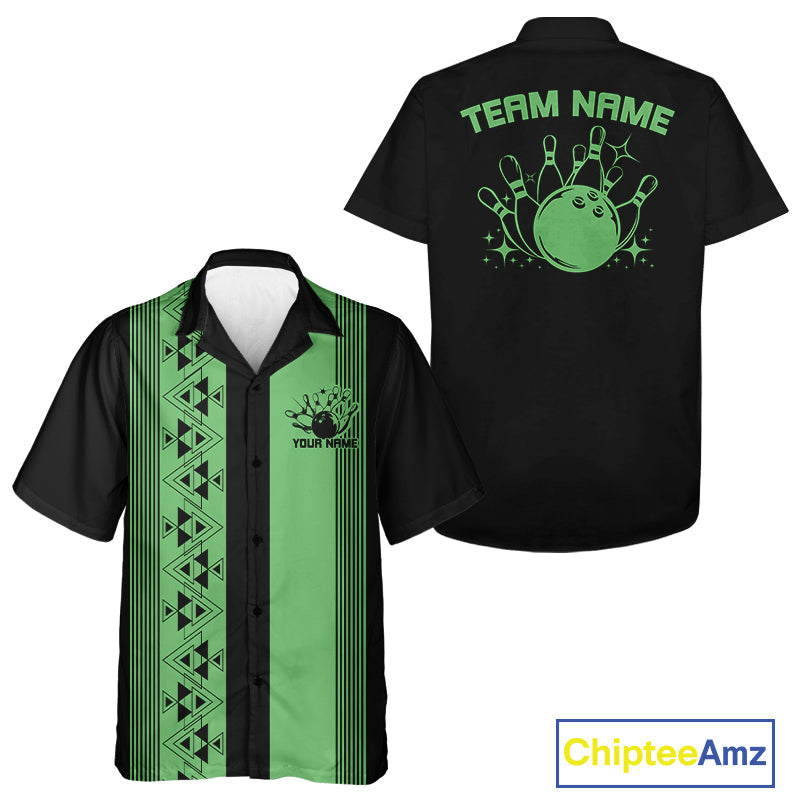 Custom Classic 50S Style Bowling Hawaiian Shirts, Vintage Bowling Team Outfit IPHW10067