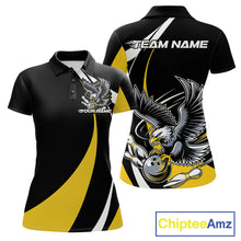 Load image into Gallery viewer, Custom Black And Yellow Eagle Bowling Jerseys, Eagle Bowling League Shirt Team Uniform IPHW10813