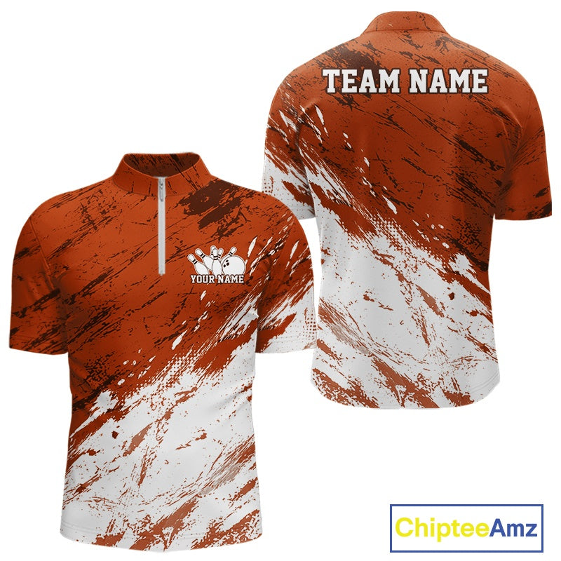 Orange and white sports jersey with 'Team Name' and 'Your Name' text on a white background