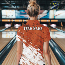 Load image into Gallery viewer, Person wearing a bowling shirt with 'TEAM NAME' on the back in a bowling alley.
