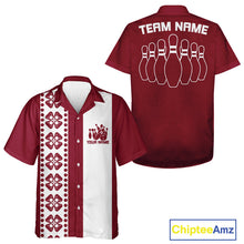 Load image into Gallery viewer, Custom Classic Retro Style Bowling Shamrock Pattern Vintage Bowling Team Shirts IPHW10081