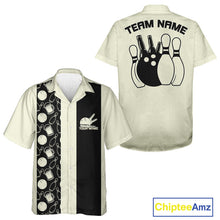 Load image into Gallery viewer, Custom Vintage Bowling And Beer Men And Women Shirts, Retro Bowling Beer Shirt IPHW10084