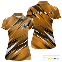 Load image into Gallery viewer, Custom Yellow Team Bowling Jerseys For Women, Bowling Tournament Polo Shirt Bowler Outfit IPHW11421