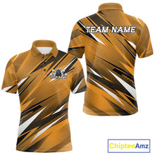 Load image into Gallery viewer, Custom Yellow Team Bowling Jerseys For Men, Bowling Tournament Polo Shirt Bowler Outfit IPHW11421