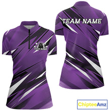 Load image into Gallery viewer, Purple sports jersey with 'Team Name' text on a white background, featuring Chiptee Amz branding.