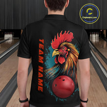 Load image into Gallery viewer, Custom Chicken Bowling Shirts For Men Bowling Polo Shirts Team Bowling League Jersey IPHW5290