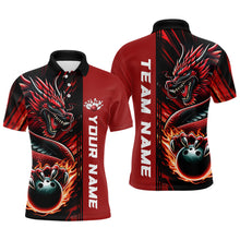 Load image into Gallery viewer, Custom Multi-Color Dragon Bowling Team Polo And Quarter-Zip Shirts For Men, Women, Kids IPHW5917