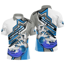 Load image into Gallery viewer, Personalized Multi-Color Bowling Team Jerseys, Bowling Tournament Polo / Quarter Zip Shirts For Men And Women IPHW5934