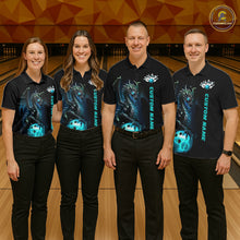 Load image into Gallery viewer, Custom Men Bowling Polo Shirts Blue Dragon Bowling Team Jerseys Bowling League Shirts Outfits IPHW5351