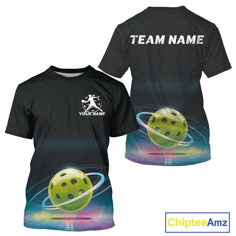 Custom Galaxy Pickleball T-Shirts For Men, Pickleball Team League IPHW9435