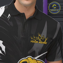 Load image into Gallery viewer, Custom Yellow Cobra Snake Bowling Team Jerseys, Bowling Polo Shirts For Men IPHW9708