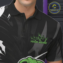 Load image into Gallery viewer, Custom Green Cobra Snake Bowling Team Jerseys, Bowling Polo Shirts For Men IPHW9709