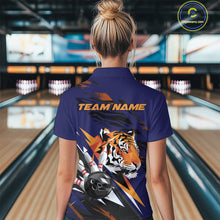 Load image into Gallery viewer, Custom Tiger Bowling Jerseys, Tiger Bowling Polo Team Shirts For Women IPHW9490