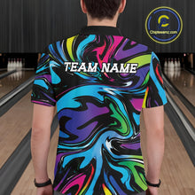 Load image into Gallery viewer, Custom Colorful Bowling Tournament Men Polo Shirt, Bowling League Shirt Team Jerseys IPHW11433