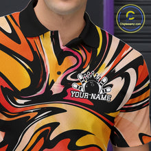Load image into Gallery viewer, Custom Colorful Bowling Tournament Men Polo Shirt, Bowling League Shirt Team Jerseys IPHW11434
