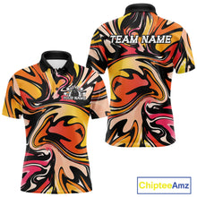 Load image into Gallery viewer, Custom Colorful Bowling Tournament Men Polo Shirt, Bowling League Shirt Team Jerseys IPHW11434