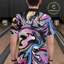 Load image into Gallery viewer, Custom Colorful Bowling Tournament Men Polo Shirt, Bowling League Shirt Team Jerseys IPHW11435