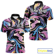 Load image into Gallery viewer, Custom Colorful Bowling Tournament Men Polo Shirt, Bowling League Shirt Team Jerseys IPHW11435